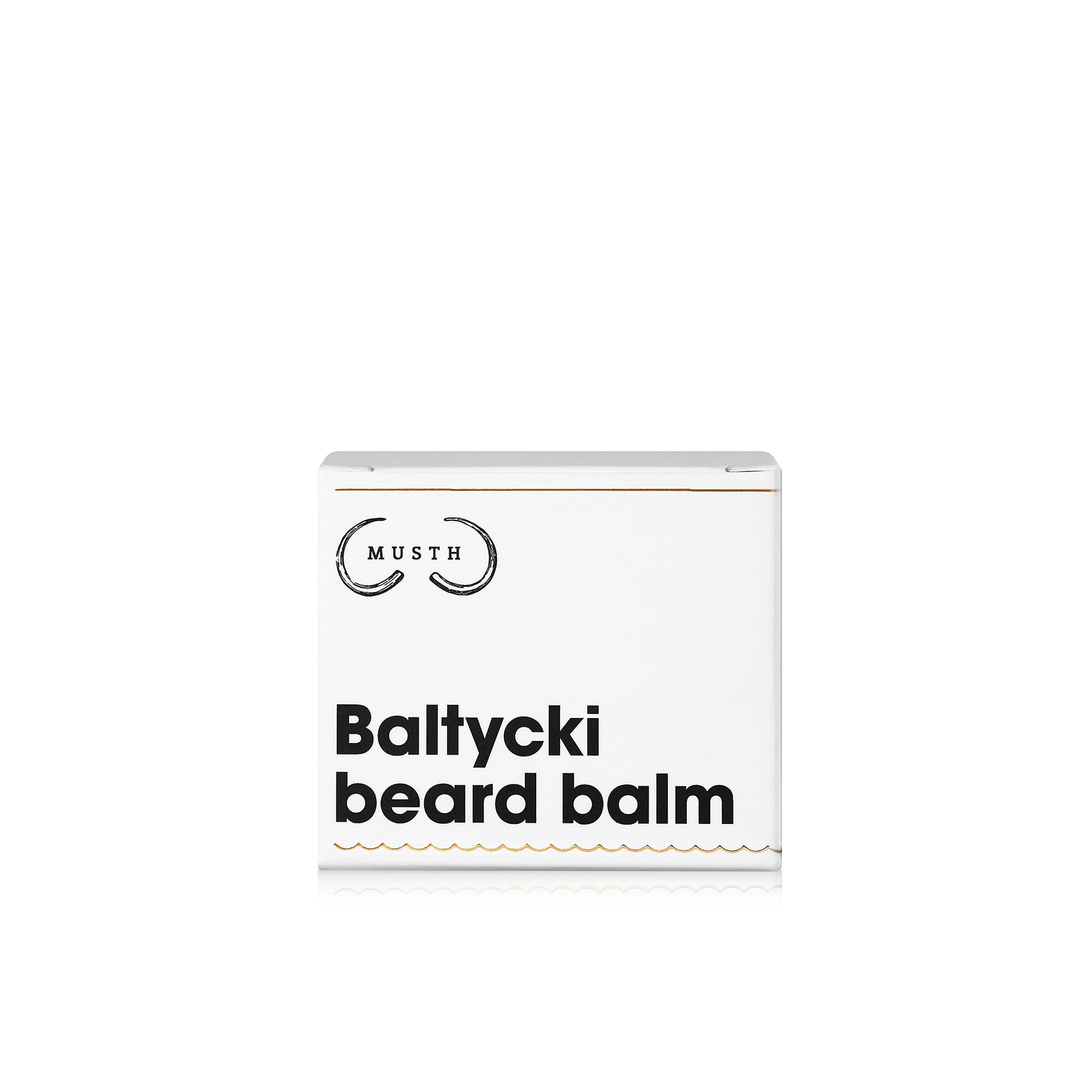 Baltycki balsam do brody od Musth białe opakowanie