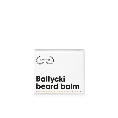 Baltycki balsam do brody od Musth białe opakowanie