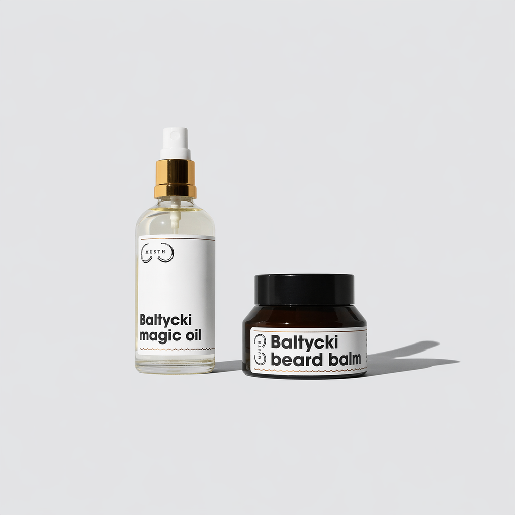Zestaw Baltycki balsam do brody 50ml + Magic Oil - olejek do brody, ciała i włosów 100ml