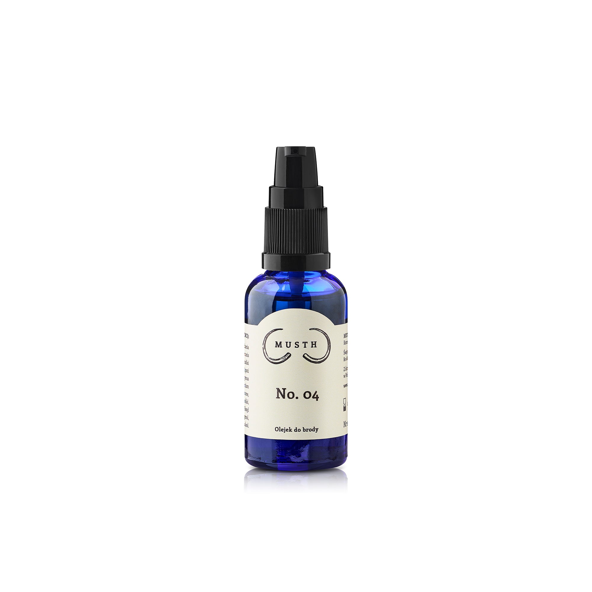 Musth No. 04 – olejek do pielęgnacji brody, niebieska butelka 30 ml